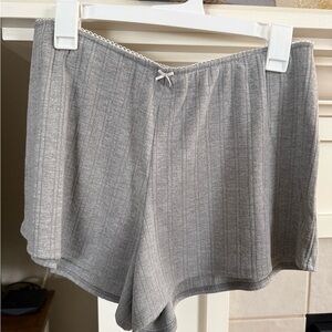 Abercrombie & Fitch Light Gray Women's Pajama Shorts